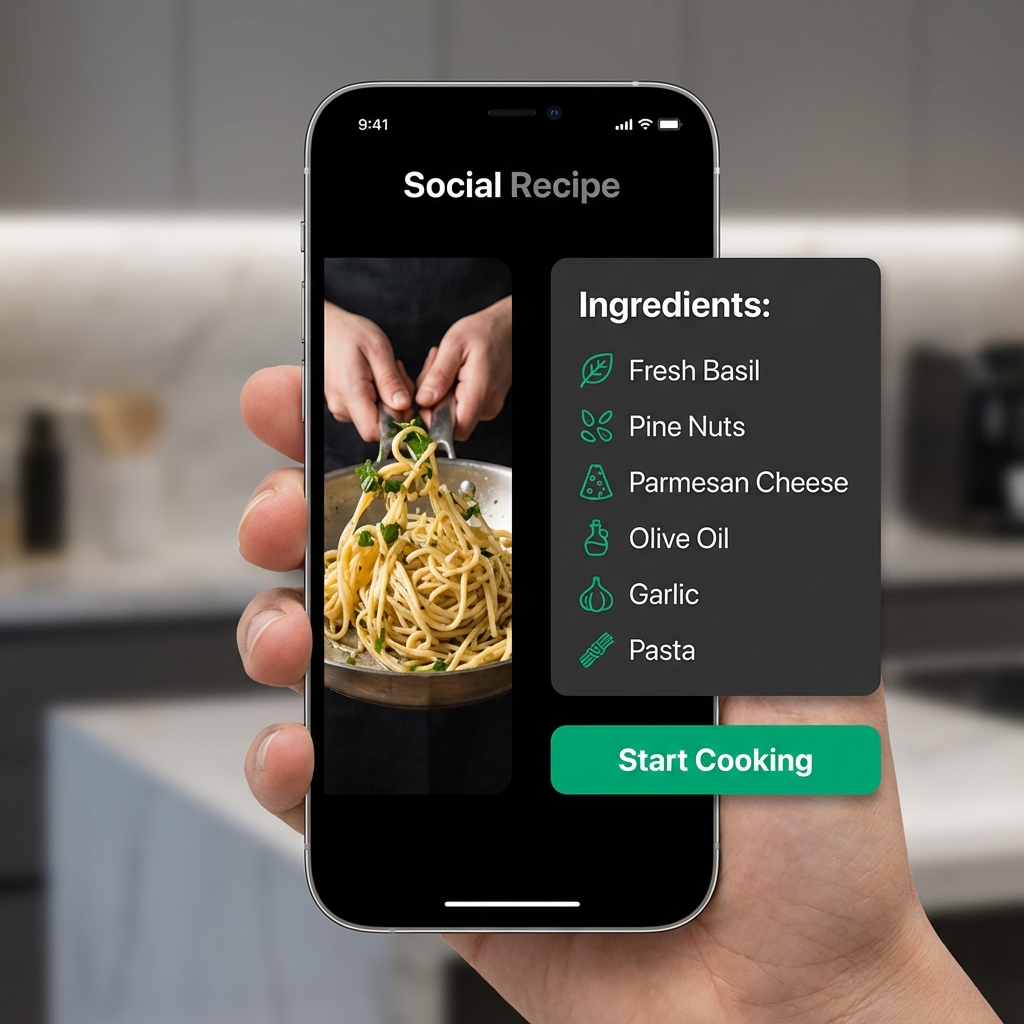 Social Recipe App Showcase